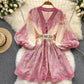 Dress Socialite Temperament V-neck Women