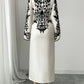 Womens Skirt Floral Print Cross Neckline Slit Maxi Dress