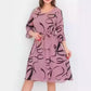 Medium Long Sleeve Loose Slim Fit Plus Size Printed Casual Dress Women