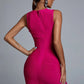 Bandage Evening Dress Sleeveless Waist-baring Dress