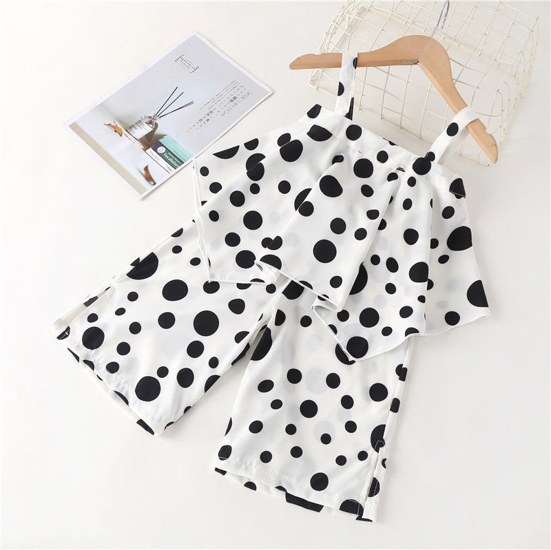 Vêtements d'été deux pièces à la mode pour enfants