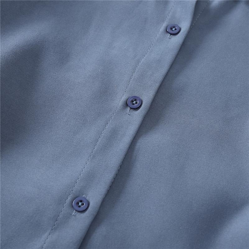 Chemise à manches lanternes, design Sense Niche, haut ample à manches longues et revers