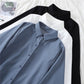 Chemise à manches lanternes, design Sense Niche, haut ample à manches longues et revers