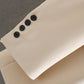 Drape commute one button blazer