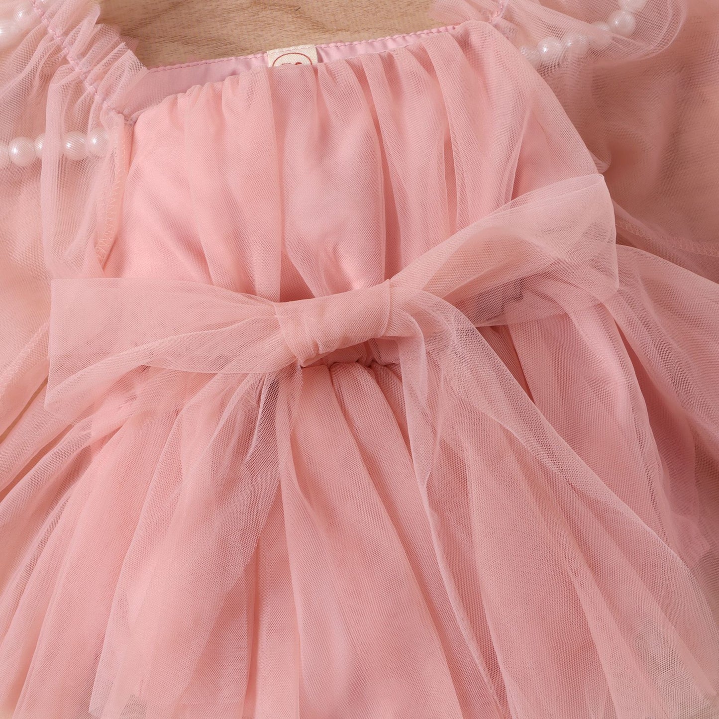 Baby Jumpsuit Long Sleeve Bowknot Skirt