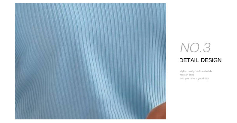 Female V-neck Thread Half-sleeve Sweater
