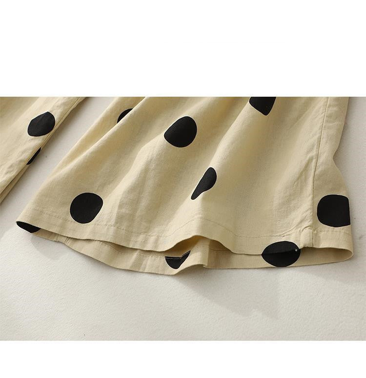 Pantalon décontracté rétro en lin pour femme