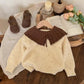 New Girl's Cardigan Coat Set