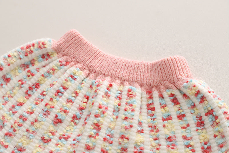 Ensemble de fils à tricoter pour pulls pour enfants, trois couleurs