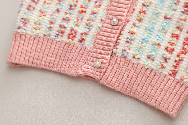Ensemble de fils à tricoter pour pulls pour enfants, trois couleurs