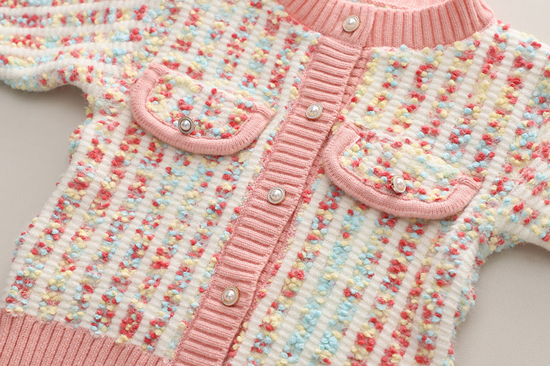 Ensemble de fils à tricoter pour pulls pour enfants, trois couleurs