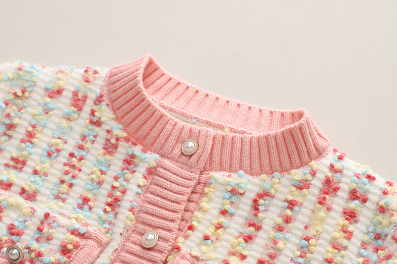 Ensemble de fils à tricoter pour pulls pour enfants, trois couleurs