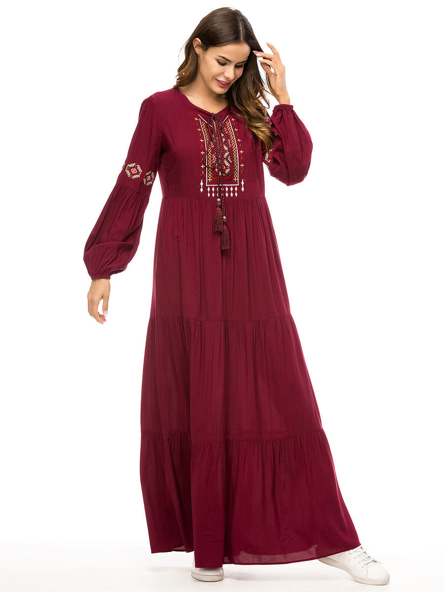 Robe simple brodée