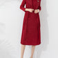 Autumn New Polo Collar Temperament Fake Two-piece Dress