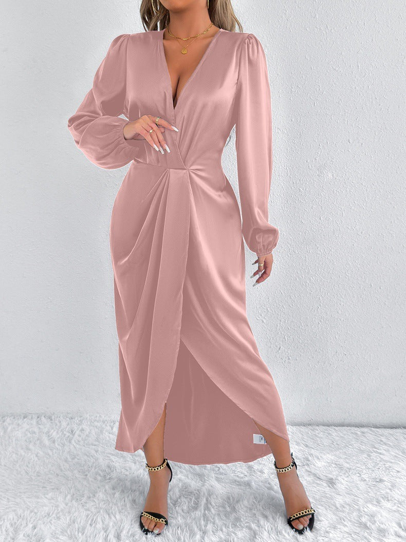Satin Style Dress High-grade