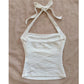 Retro Navel Halter Inner Suspender Women