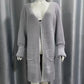 New Solid Color Loose Knitted Sweater Mid-length Coat