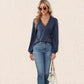 V-neck Casual Long Sleeve Top