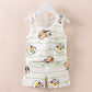 Fashion Children's Sleeveless Vest Shorts Set