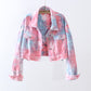 Women's short denim jacket