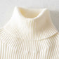 New European and American slim-fitting high-neck thick knitted T-shirt