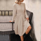 Robe plissée en dentelle pour femme