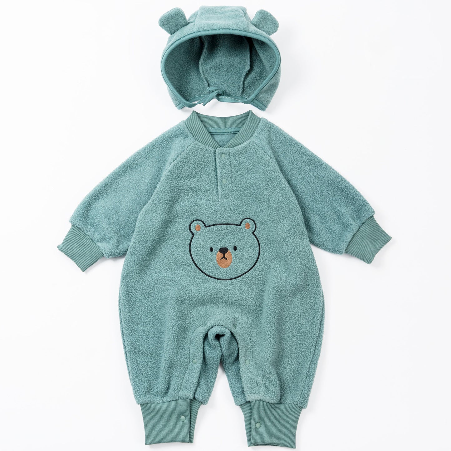 Baby Jumpsuits Autumn And Winter Polar Fleece Bear Baby Jumpsuit