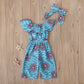 European and American summer Ruffle Jumpsuit