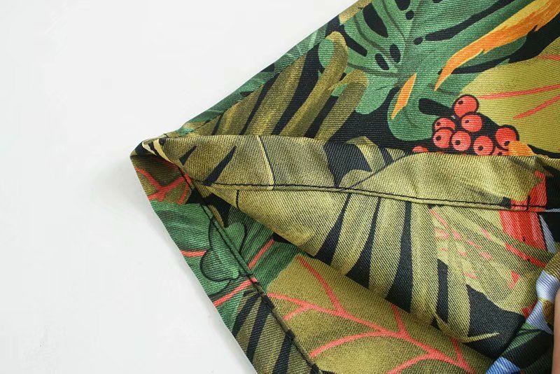 summer print new waist fashion jumpsuit
