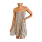 Polka Dot Slim Fit A- Line Slip Dress