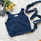 Solid color lace knitted camisole