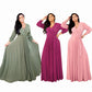 Robe grande taille à manches longues pour femme, automne, design mature, Fat Sister