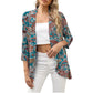 European And American Leisure Printed Knitted Cardigan