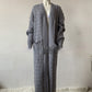 Cardigan long en tricot avec poche, pull long, manteau épais, européen et américain