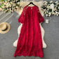 French Retro Heavy Industry Formal Dress