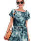 European And American Women's Short Tie-dye Jumpsuit