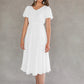 V-neck Button Fashion European And American Women's Dress