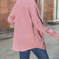 Casual Loose Lantern Sleeve Corduroy Shirt