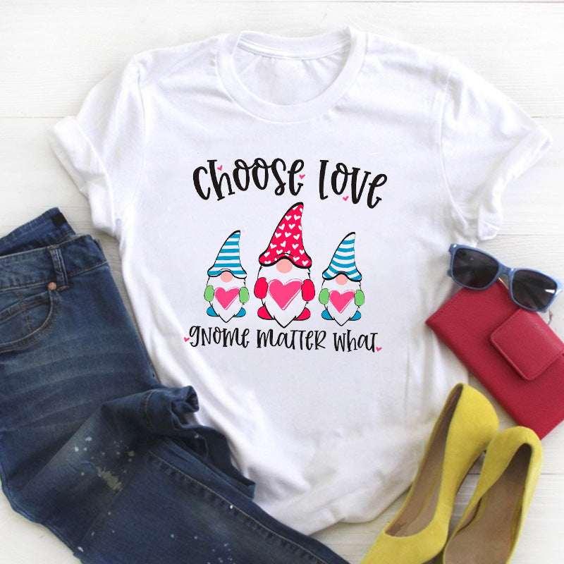 Personalized English Letters Couple Men's And Women's T-shirts