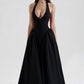 Women's Elegant V-neck White Party Dress