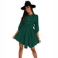 Spring NEW Long Sleeve Solid Color Dress