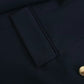 Solid Color Metal Double-breasted Button Casual Blazer