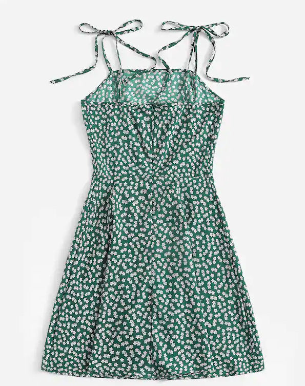 Floral strap dress