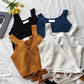 Solid color lace knitted camisole