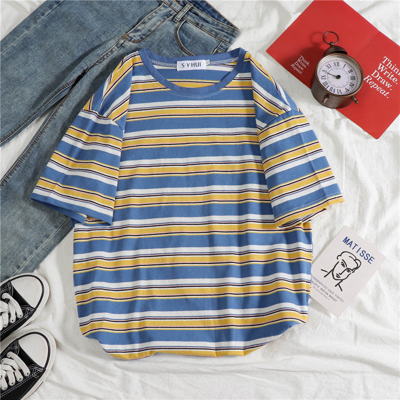 Loose striped top