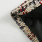 Plaid texture blazer women's clothing