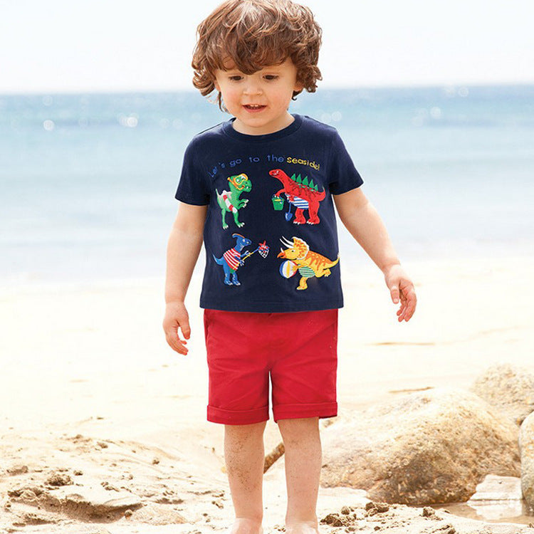 Girls' Cartoon T-shirt In Spring And Summer