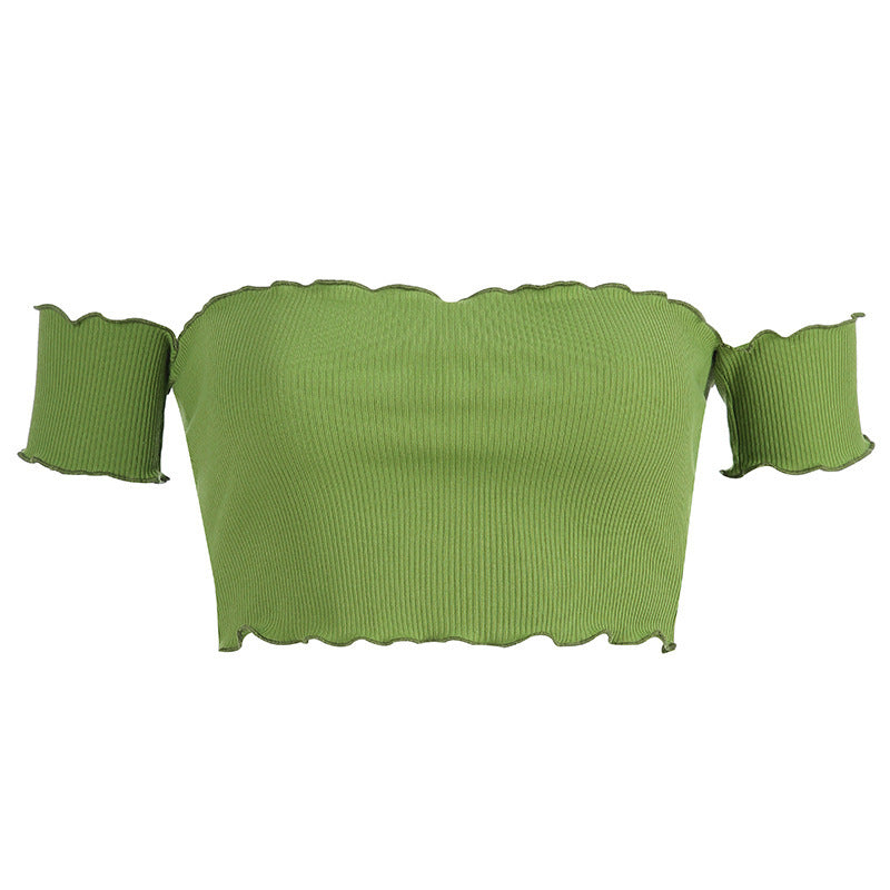 T-shirt à épaules en bois 