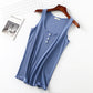 Threaded cotton women's vest