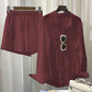 Versatile Loose-fit Shirt And Pants Two-piece Set